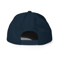 Marked by Stripes navy snapback – with navy snap enclosure
