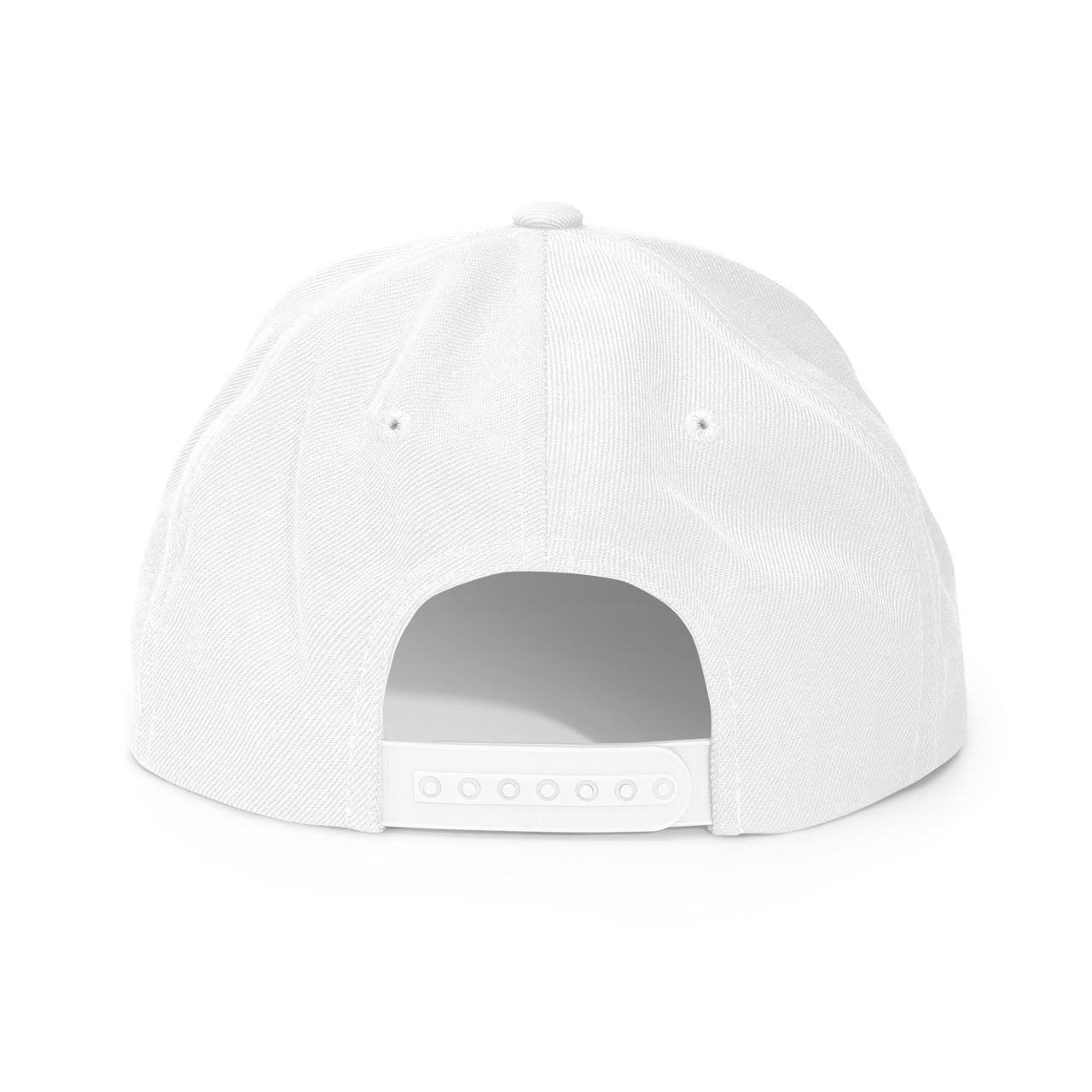 White Christian snapback – adjustable white snap enclosure