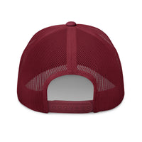 Cranberry Royalty trucker cap – mesh back with snapback adjuster and no text