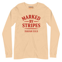Sand dune Christian long sleeve shirt – red Marked by Stripes front
