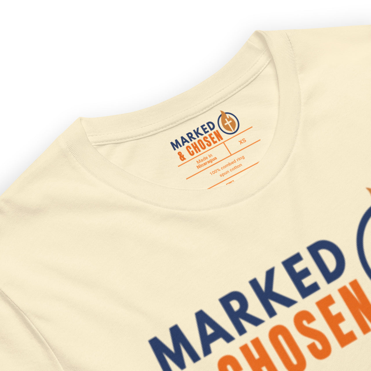 Natural color t-shirt – Christian apparel with tagless inner print design