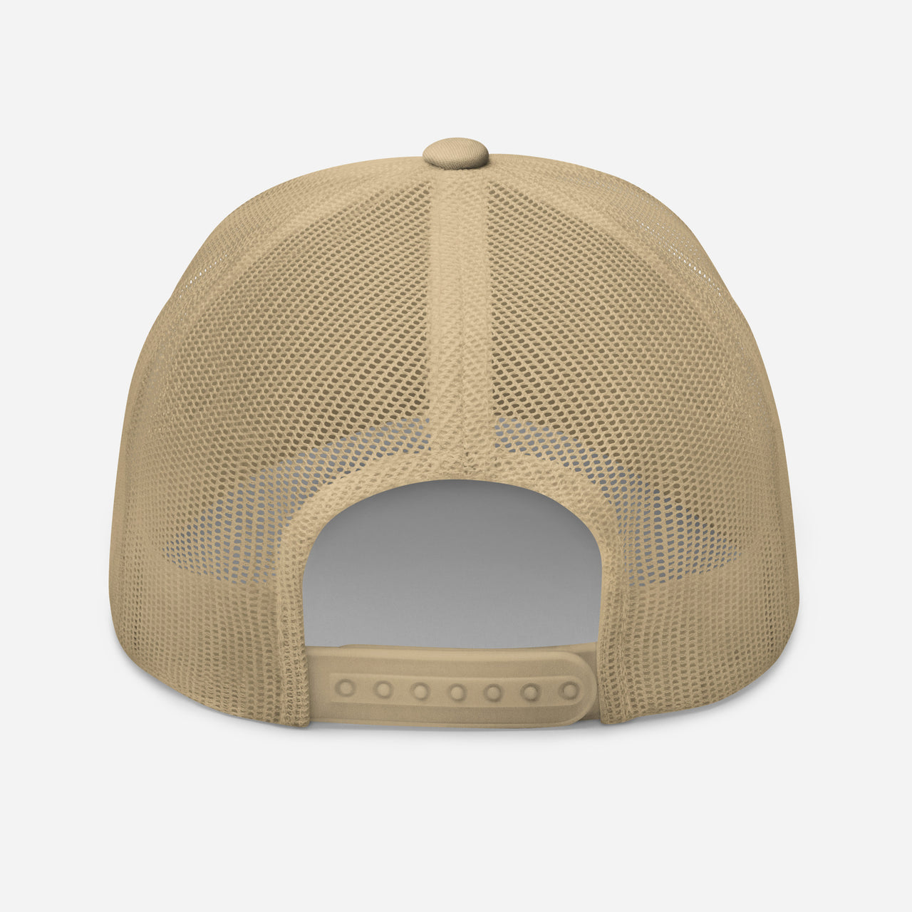 Khaki Christian trucker hat – with khaki mesh back