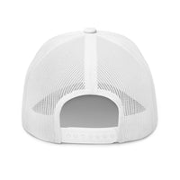 Snapback Enclosure of White mesh back Christian hat with Marked & Chosen logo – faith streetwear